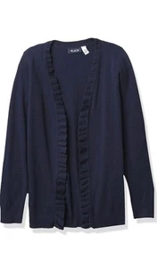 The Children's Place Girls Ruffle Cardigan - Navy - Small 5/6 - NWT - Picture 1 of 4