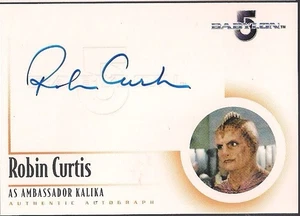 COMPLETE BABYLON 5 THE RA 2002 ROBIN CURTIS AMBASSADOR KALIKA A9 AUTOGRAPH CARD - Picture 1 of 2