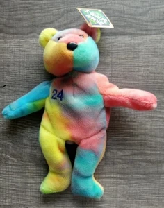Salvinos Bamm Beano's Plüsch Bär Multicolor Griffey JR #24 1998 Vintage Neu - Bild 1 von 4