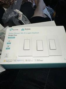 Interruptor de luz inteligente Wi-Fi TP-Link Kasa interruptores atenuadores paquete de 2 KS200P3 - Imagen 1 de 14