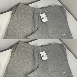 Nike Two Mens Size XXL Joggers NEW Standard Fit Taper Leg Gray 716830-063 Fleece - Picture 1 of 8