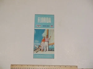 1966 Standard Oil Chevron State Road Map della Florida con registro chilometraggio e altro - Foto 1 di 11
