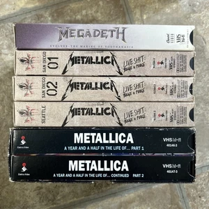 Metallica Megadeth Vhs Lot - Picture 1 of 2