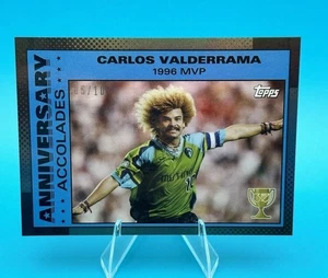 CARLOS VALDERRAMA 2025 Topps MLS 30th Anniversary Accolades #AA-1 BLACK /10 SSP - Picture 1 of 2