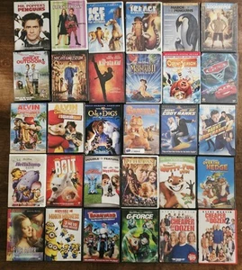 30 Kids Children Teen DVD Movies Bundle Lot Pre-Owned Disney Warner Dreamworks - Picture 1 of 3