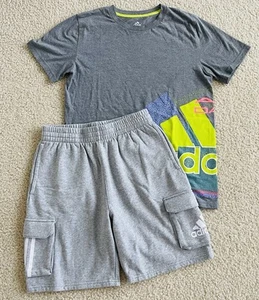 Adidas Boys Shortsleeves and Shorts L  (14/16) - Picture 1 of 6