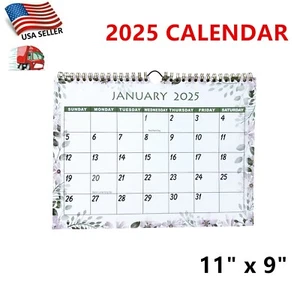 1 Pack of 2025 Wall Calendar 12 Months Wall Calendars Annual Planner 11" x 9" - Picture 1 of 4