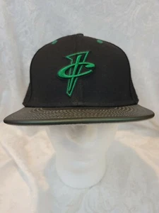 Nike Penny Foamposite 7 5/8 Fitted Hat Black Pine Green Lil 1/2 Cent - Picture 1 of 8