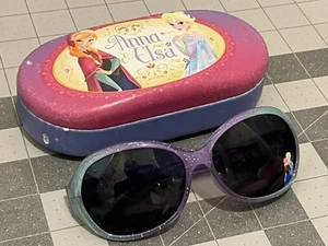 Disney Princess Frozen Anna & Elsa Sunglasses and Case Set 100% UV protection - Picture 1 of 4