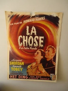 SCI FI/ THE THING FROM ANOTHER WORLD/U17M25/ ORIGINAL belgian poster 1951 - Picture 1 of 1