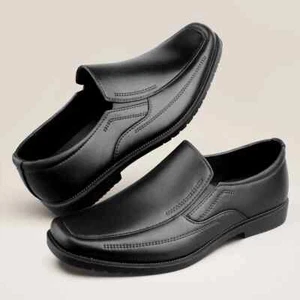 Scarpe uomo business formali punta quadrata morbide slip on scarpe uomo 40-44 - Foto 1 di 7