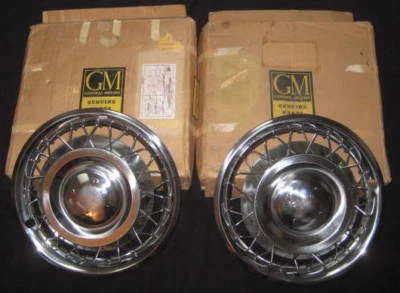 Tapacubos de cable Chevrolet Impala 1962 1963 nuevo de lote nuevo Foto 1 de 4
