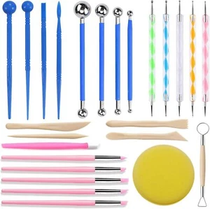 Dotting Tools Kit for Clay, Nail Art, Air Dry Sculpting Painting... - Picture 1 of 6