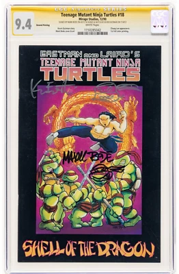 Teenage Mutant Ninja Turtles #18 2nd Printing Signature S Mirage Studios 1990 - Image 1 of 2
