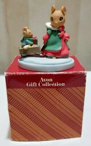 Vintage Avon Gift Collection Christmas Mini Figurine Forest Friends Sleigh Ride - Bild 1 von 9