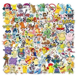 Pokemon Sticker Aufkleber 100 Stück Merch Mix Stickerbomb Pikachu (Art.Nr.78) - Bild 1 von 2