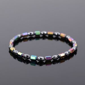 Women Anklet Hematite Natural Stone Rainbow Healing Reiki Protection Anklets