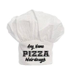 Cappello Chef PERSONALIZZATO Pizza Stampa Pasto Strano Regalo, Natale, Compleanno. - Foto 1 di 2