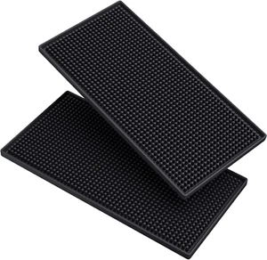 Noverlife 2PCS Barber Work Station Mat for Salon, Flexible PVC Heavy Duty Rubber - Picture 1 of 9