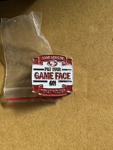 2008 San Francisco 49ers Season Ticket Holder Gift Pin Put Your Game Face On 1" Cover