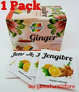 Ingwertee / Te de Jengibre Therbal Brand 25 Beutel mit Schwarztee & Palo Brasil - Bild 1 von 12