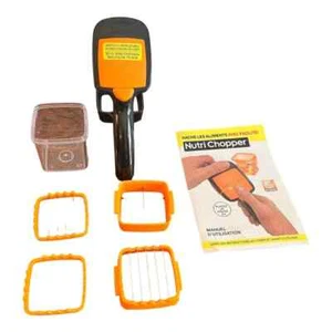 Nutrición Picadora Picadora Alimentos Con Facilidad Completa Con 3 Cuchillas Contenedor Manual - Imagen 1 de 6