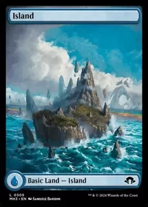 Island (305) x1 1x Full Art FOIL Modern Horizons 3 NM MTG - Picture 1 of 1
