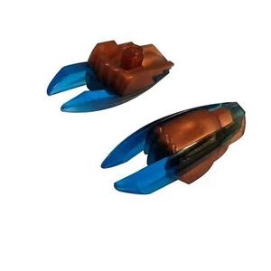 1x LEGO Weapon Ninjago Time Blade with Trans-Dark Blue Claws and Blades Pattern - Picture 1 of 1
