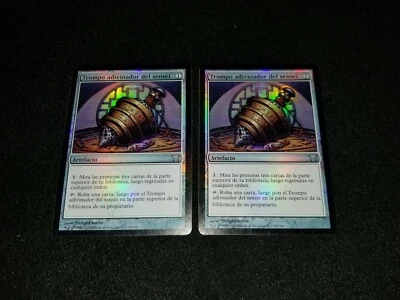 MTG 1x Champions of Kamigawa uncommon MP Spanish FOIL Sensei's Divining Top - Image 1 of 2