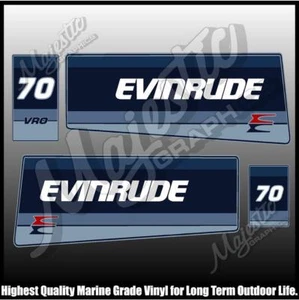 EVINRUDE 70 hp - VRO - OUTBOARD DECALS - Picture 1 of 1