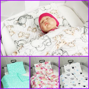 2pc BEDDING SET compatible with bedside crib tutti bambini stars flowers jungle - Picture 1 of 30