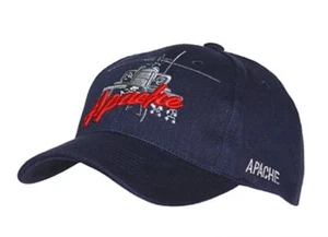 Vintage US Army NATO Apache Helicopter Baseball Cap Blue Airforce Nam - Picture 1 of 1