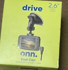 ONN Dash Cam Drive car DVR Recorder Dashcam 2.6" Display Screen Camera 1080p 8GB