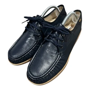 Scarpe SAS Siesta da donna taglia 11W Oxford stringate in pelle blu navy cucite a mano negli USA - Foto 1 di 9