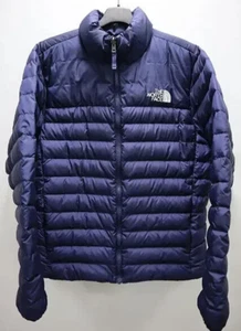 The North Face Lightweight Goose Down Puffer Jacket Parka Packable Insulated Nav - Picture 1 of 7