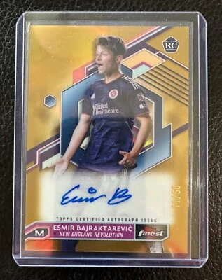 HOT ESMIR BAJRAKTAREVIC 2023 TOPPS FINEST ROOKIE #A-EB RC AUTO 11/50 PSV NM/MT - Image 1 of 2
