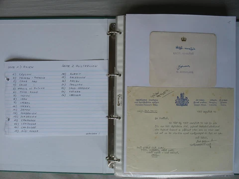 Autograph Staatschefs Asia Australia Park Chung Hee King Faisal Cover