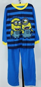 Boys Minions Graphic Long Sleeve Pajama Set Size 6/7 NWOT - Picture 1 of 3