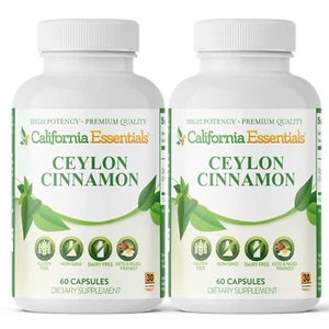 Ceylon Cinnamon, Brain, High potency & Healthy Blood Sugar Level - 120 Capsules - Picture 1 of 3