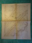 Vintage ~ um 1921 ~ Topographiekarte ~ OAKLAND MD-W.VA.- ~ 20 x 16 ~ Back Bone Mountain ~ Viereck