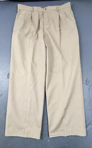 Izod Lexington Non-Iron Metrix Fit Cotton Chino Pants - 38 w x 30 l, Khaki - Picture 1 of 16
