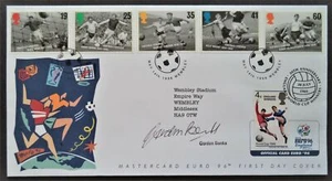 BANKS, GORDON ENGLAND’S GREATEST GOALKEEPER AUTOGRAPHED 1996 FIRST DAY COVER - Picture 1 of 3