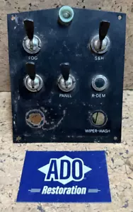 Vanden Plas 1300 Mk3 Switch Panel - With some switches - Dated 1972 - Picture 1 of 5