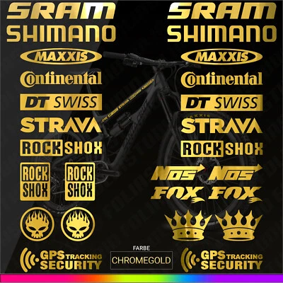 26-teilig 🚲 FAHRRAD Sponsoren Marken Decals Tuning Sponsor Sticker Bike Bicycle