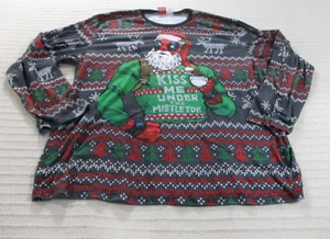 Camisa Pijama Deadpool Para Hombre 2XL Navidad Negra Manga Larga Marvel Cuello Redondo - Imagen 1 de 10