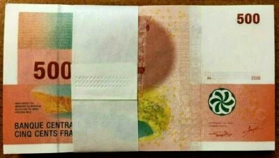 COMOROS ISLANDS 500 FRANCS P-15 a 2006 1st sign Bundle X 100 Pcs MONKEY UNC NOTE - Image 1 of 2