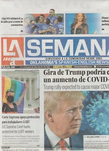 La Semana Oklahoma's Spanish-English Newspaper June 2020 Donald Trump Gay Pride - Picture 1 of 1