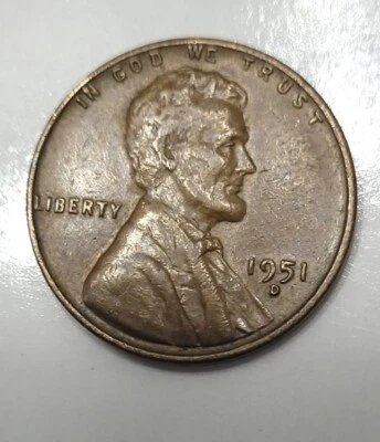 (Rare)-1951-D D/S Lincoln Wheat Penny Rpm, Ddo - Image 1 of 4