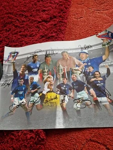 Rangers 9 in a row legends signed montage - Picture 1 of 3
