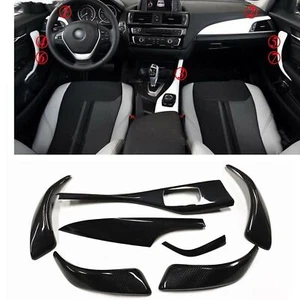 7PCS Carbon Fiber Interior Trim Kits For BMW F20 114 116 118 120 125 M135i M140i - Picture 1 of 10